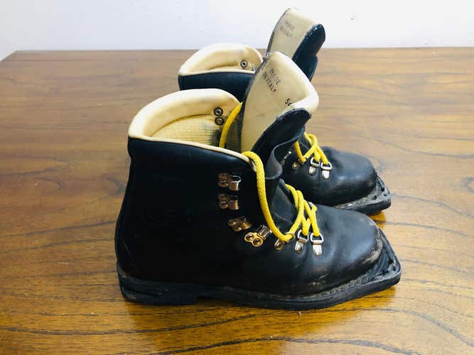 Vintage Asolo Leather Telemark Ski Boots US Men's Size 7 EXCELLENT CONDITION!