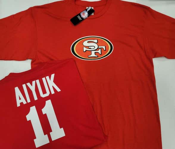 NFL Team Apparel San Francisco 49ers BRANDON AIYUK Football Jersey Shirt RED All Sizes