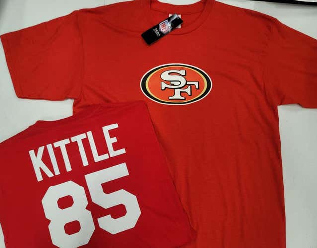 NFL Team Apparel San Francisco 49ers GEORGE KITTLE Football Jersey Shirt RED All Sizes