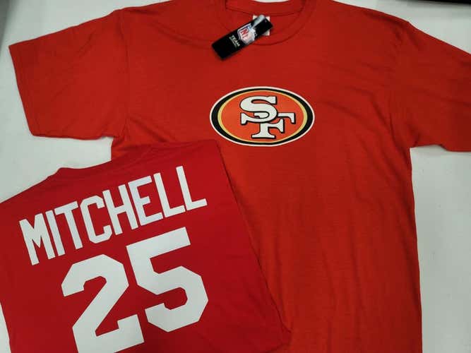 NFL Team Apparel San Francisco 49ers ELIJAH MITCHELL Football Jersey Shirt RED All Sizes