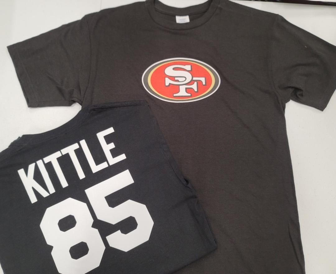 george kittle stitched jersey black