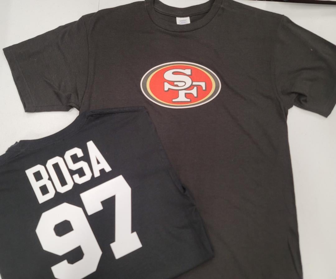 NFL Team Apparel San Francisco 49ers TREY LANCE Football Jersey Shirt BLACK  All Sizes