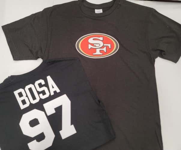 NFL Team Apparel San Francisco 49ers NICK BOSA Football Jersey Shirt BLACK All Sizes