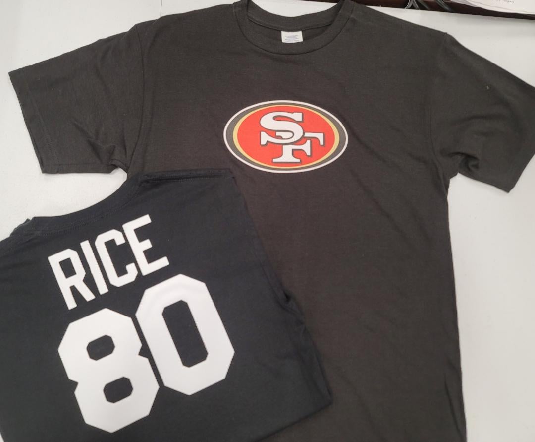 Jerry Rice Raiders Jersey #80 San Francisco 49ers Red/Black Two Tone Men's