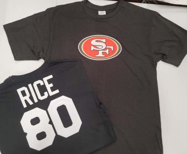 NFL Team Apparel San Francisco 49ers JERRY RICE Football Jersey Shirt BLACK All Sizes