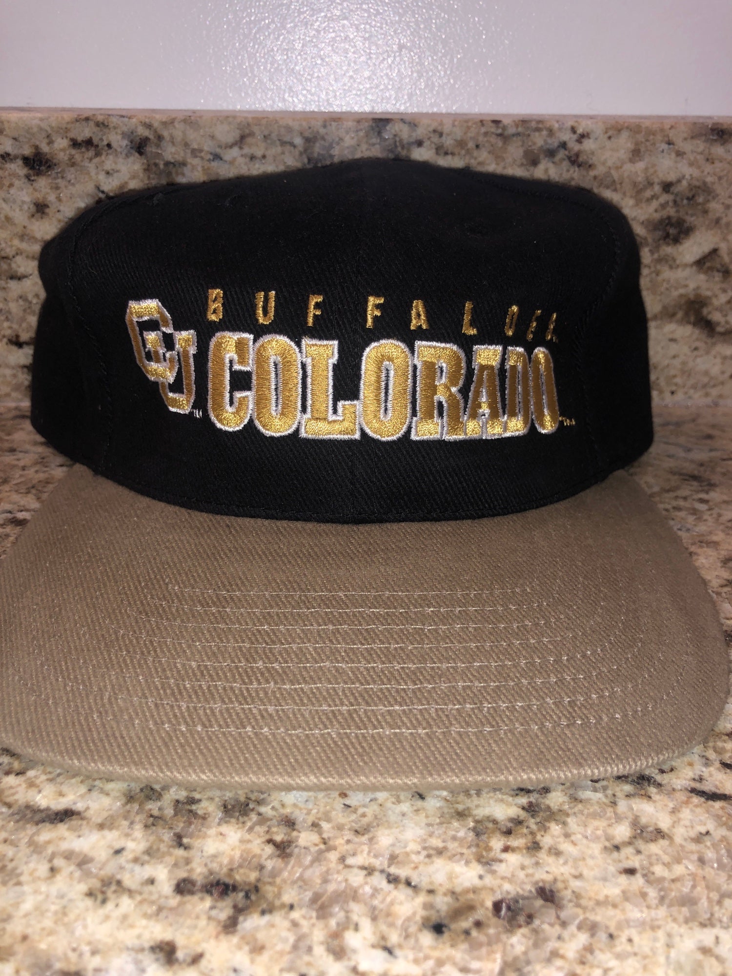 brown and gold buffalo bills hat
