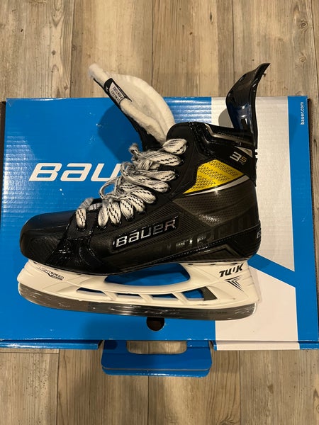 Bauer Supreme 3S Pro Skates, Size 9, Fit 2, LS Pulse Steel And Superfeet Insoles