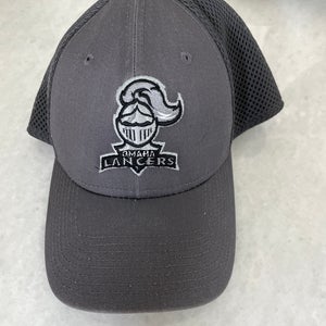Omaha Lancers USHL New Era Grey Fitted Hat L/XL