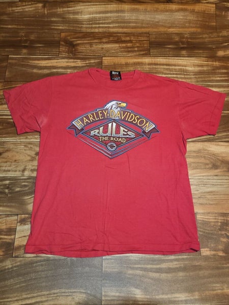 Vintage Harley Davidson Womens Eagle eT-Shirt Large L Thunder Creek Chattanooga