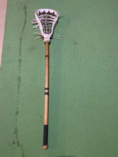 Old school wooden lacrosse stick