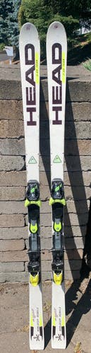 Very used HEAD 172 CM R17 Racing World Cup Rebels i.GS RD Skis With Freeflex 11 Bindings Max Din 11