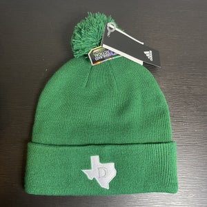 Dallas Stars adidas Winter Classic Knit Beanie Hat Cuffed Pom Green GE4873
