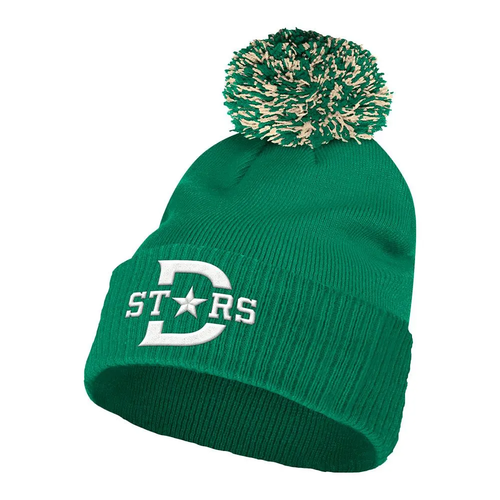 Dallas Stars adidas Winter Classic Knit Beanie Hat Cuffed Pom Green GE4878