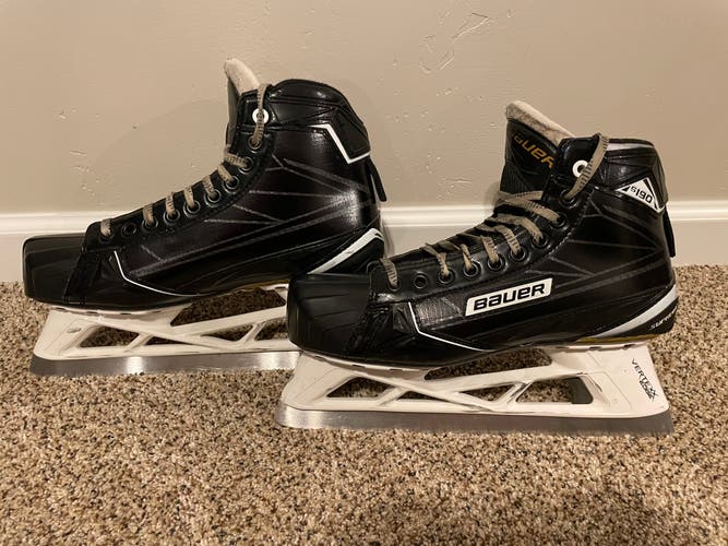 Used Bauer Supreme s190 Size 9.5 Hockey Goalie Skates