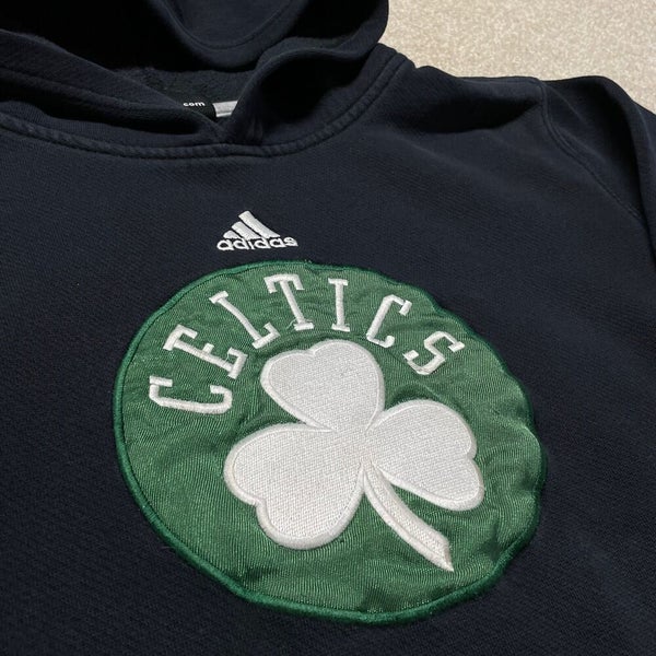 Boston Celtics Sweatshirt Boys Medium Youth Black Hoodie NBA Basketball  adidas | SidelineSwap