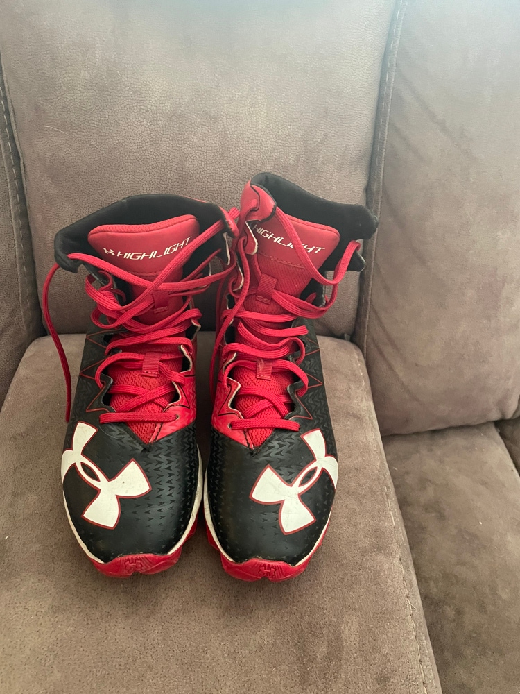 Red Used Size 4.5 (Women's 5.5) Under Armour Cleats