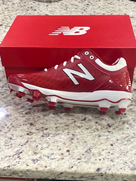 Red Adult Men's New Size 9.5 (Women's 10.5) Molded Cleats New Balance