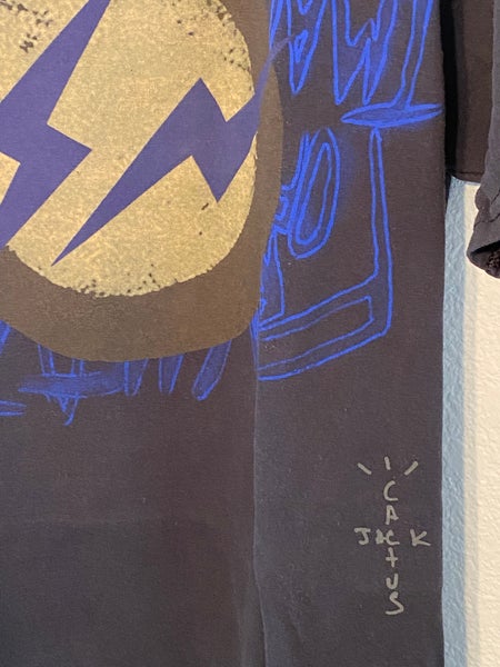 Travis Scott Cactus Jack Fragment Create Black Graphic T Shirt Tee Size  Medium - Body Logic