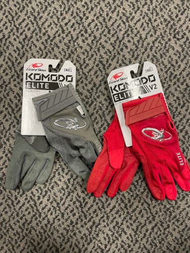 Lizard Skin 2-Pack Komodo Elite Adult small batting gloves