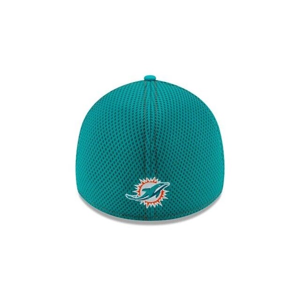 Men's Miami Dolphins New Era Orange/Aqua 2022 Sideline 39THIRTY Flex Hat M/L