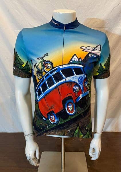 Sugoi VW Volkswagen Microbus 3/4-Zip Mountain Bike Jersey Men's XL
