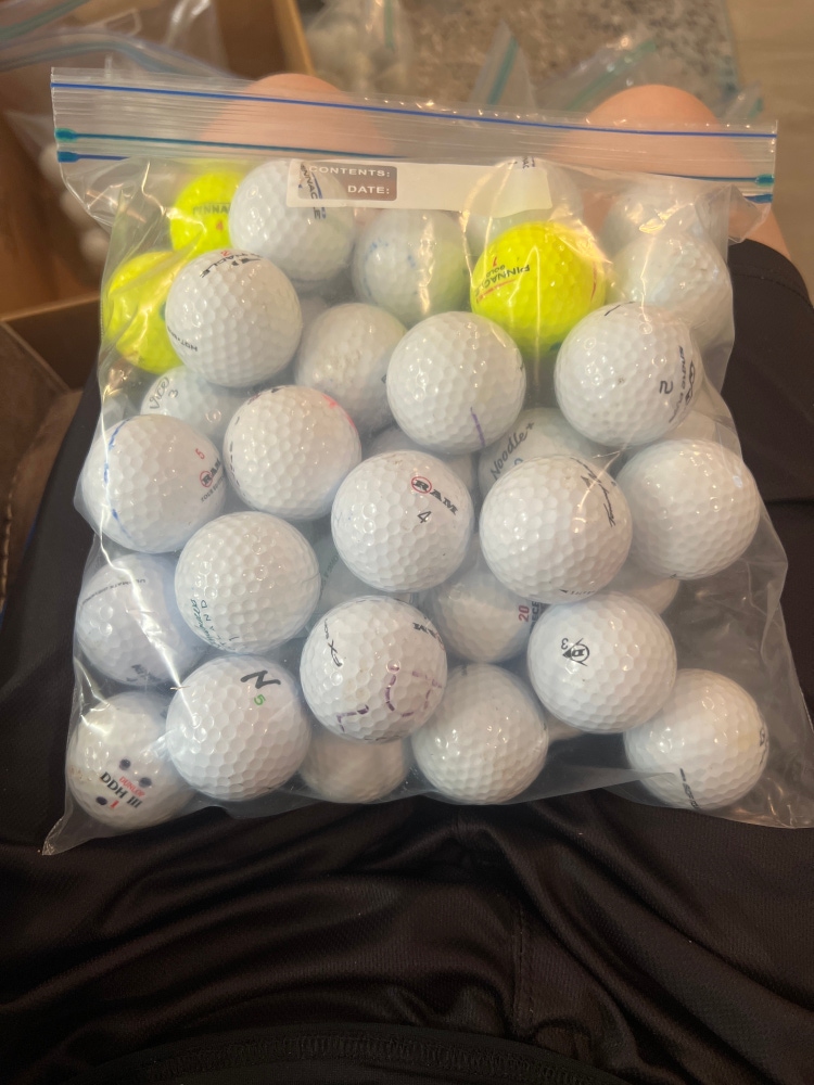 Lot of 50 Mixed Golf Balls