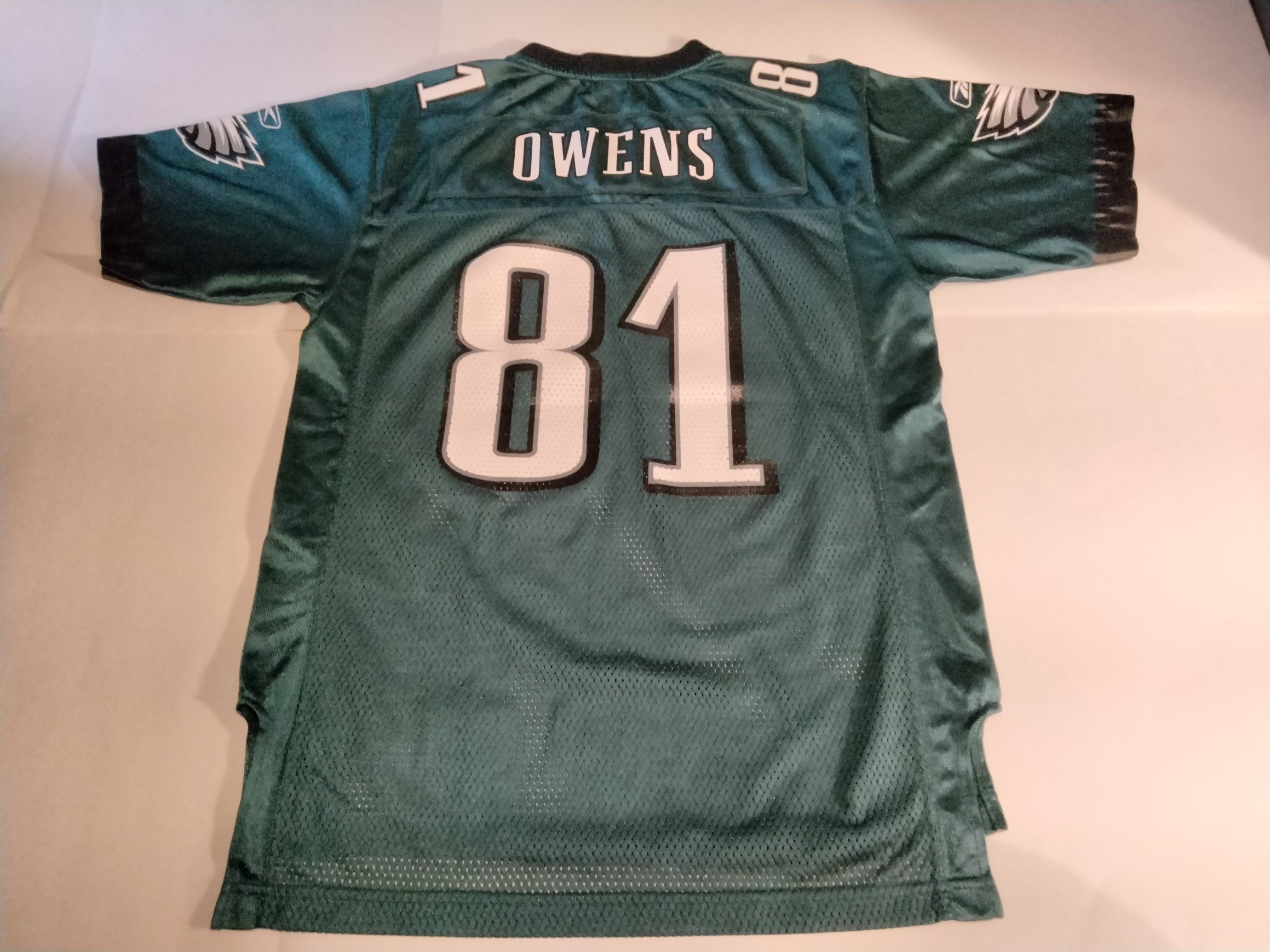 Terrell Owens #81 Philadelphia Eagles Super Bowl NFL Jersey Youth L 14-16  child