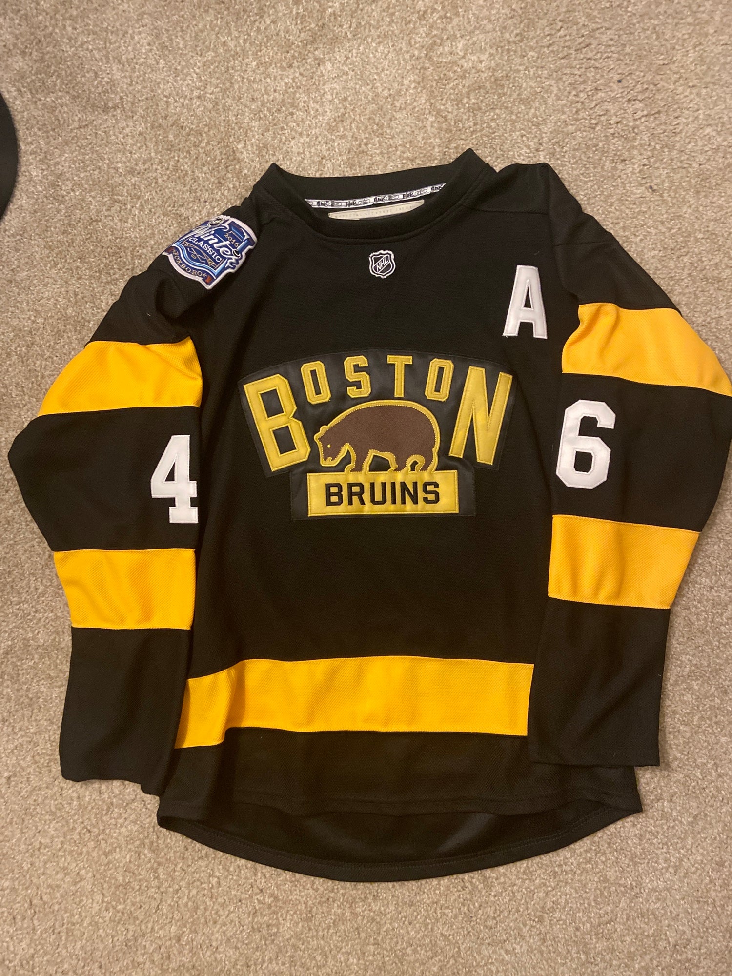 David Krejci 2016 Boston Bruins Winter Classic Jersey