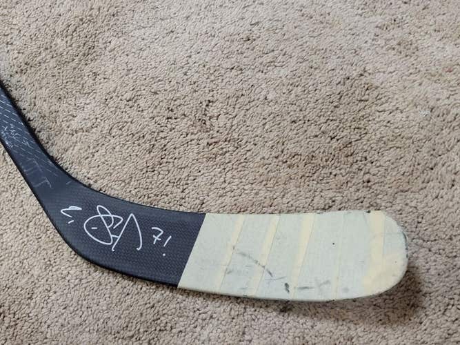 EVGENI MALKIN 13'14 Signed Pittsburgh Penguins Easton V9 Game Used Stick