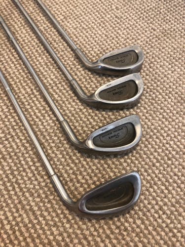 Tour Special Edition Pitching Wedge, 8 iron, 6 iron, and 4 iron