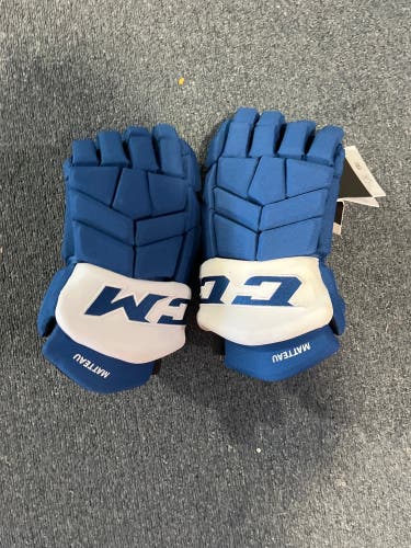New Blue CCM HGTK Pro Stock Gloves Colorado Avalanche Matteau 15”