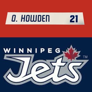 NHL Winnipeg Jets #21 Quentin Howden Game Used / Team Issued Locker Room Nameplate Tag