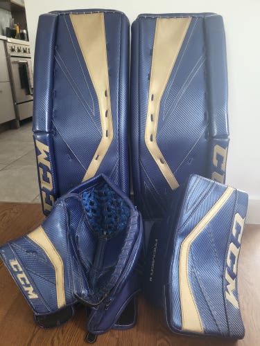 Used 33" CCM Regular Premier II Pro Goalie Full Set Pro Stock