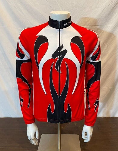Specialized Genuine Apparel Full-Zip Long Sleeve Cycling Bike Jersey Men's L/4