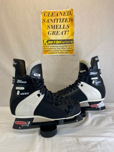Used CCM Black Tacks 595 Hockey Skates Regular Width Size 10