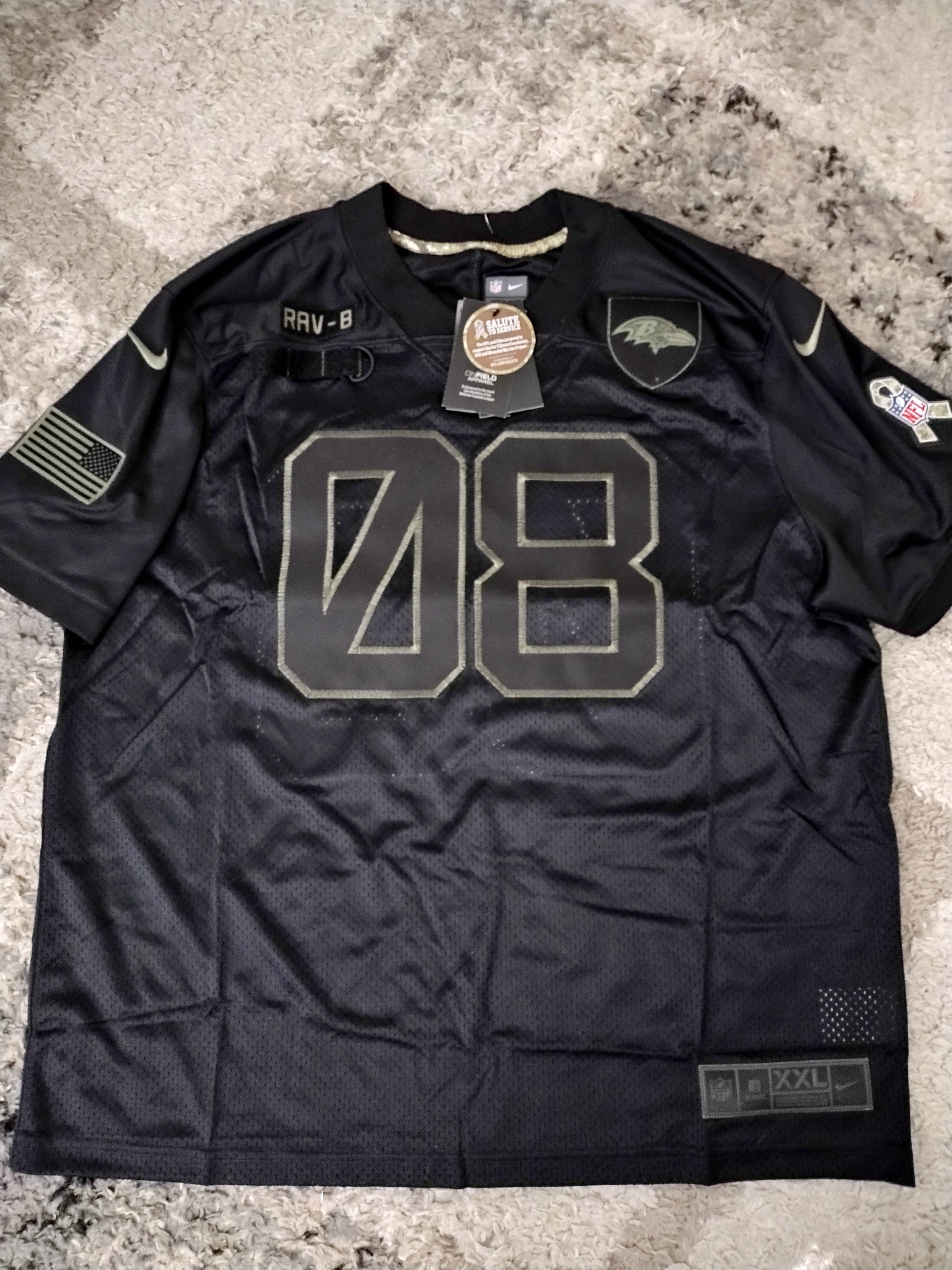 Nike Lamar Jackson Baltimore Ravens Salute To Service Jersey