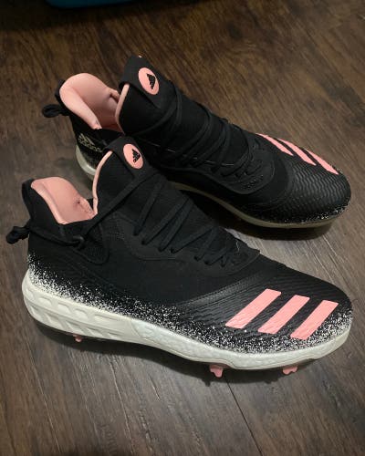 Adidas Icon V Stickball Baseball Cleats Mens Size 12 EH2377 Black Pink