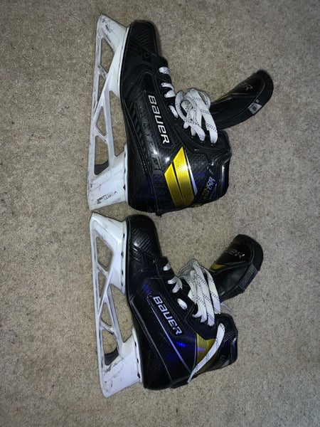 Used Bauer Regular Width Size 8 Ultrasonic Hockey Goalie Skates