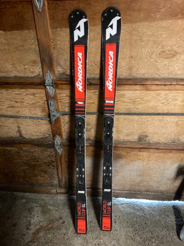 Nordica Dobermann Slalom skis 156cm + Volkl Twin Tips