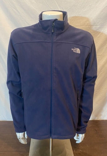 The North Face Windwall Fleece Jacket Blue Men's Large EXCELLENT Fast Shipping