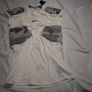 NEW - Nike Pro Combat Hyperstron Targeted Impact Compression Protection, White Camo, Adult Medium