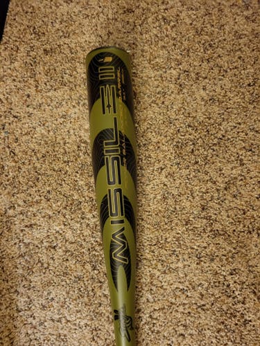 Used BBCOR Certified 2022 Alloy Stinger missile 2 Bat (-3) 28 oz 31"
