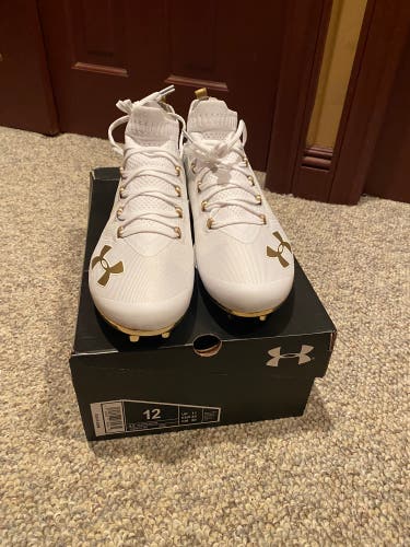 Brand New Gold UA Highlight Cleats