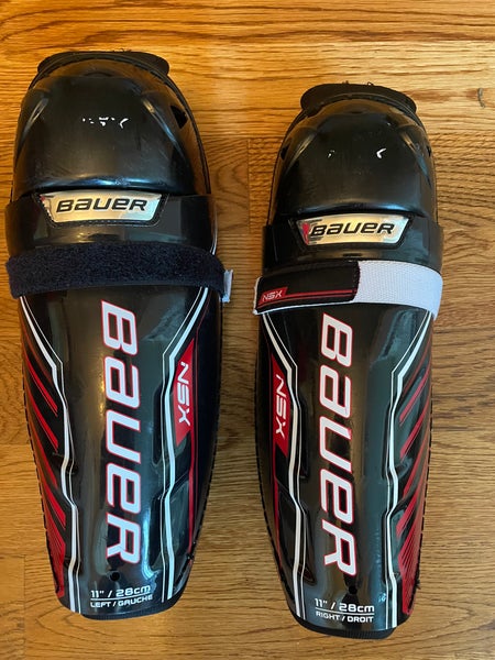 Bauer NSX junior hockey shin guards