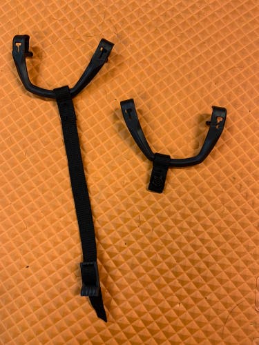 Hockey Helmet Ear Loops and Chin Strap