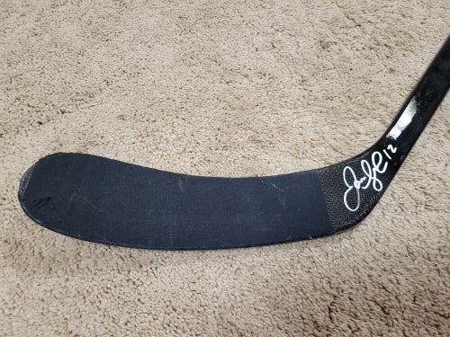 JAROME IGINLA 2013 Signed Pittsburgh Penguins NHL Game Used Hockey Stick COA