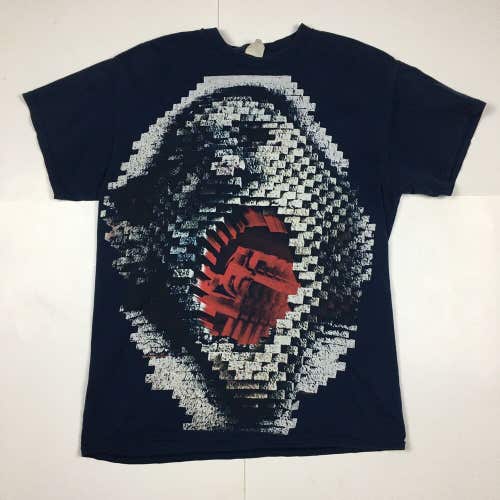 Roger Waters The Wall Live Tour 2012 Blue Graphic T-Shirt Tear Down The Wall M
