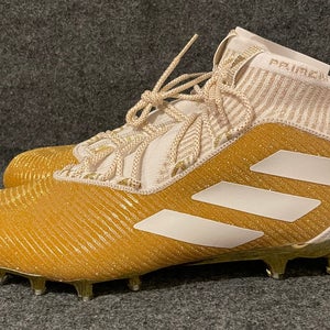 Men’s Adidas Freak Ultra Primeknit Metallic Gold Football Cleats F36678  Size 12