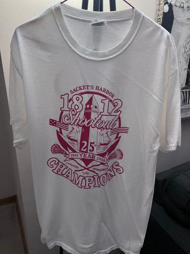 2018 Sackets Harbor 1812 Shootout Lacrosse Tournament Champions  T-Shirt