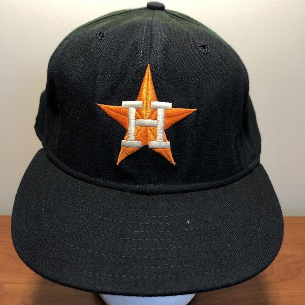 Houston Astros Hat Baseball Cap Fitted 7 3/4 New Era MLB Retro Adult Men  WORN